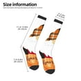 thumbnail image 2 of Pofeuu Autumn Gnomes Print Stockings, Adult Running Hiking Socks for Youth and Adult, 2 of 6
