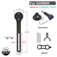 thumbnail image 1 of Support d'Ordinateur de Vélo en Carbone, Support de Lampe de Poche, 1 of 6