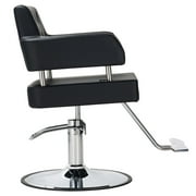 Betisef Adjustable Height Barber Chair for Hair Stylist W/ Hydraulic Pump, 360-Degrees Swivel Hair Chair for Spa Beauty & Salon, Black