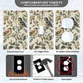 thumbnail image 3 of Yayeee Blank Wall Plate Cover 1-Gang 4.5"x2.7" Home Unused Decorative Outlet, Green Birds, 3 of 7