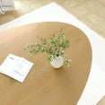 thumbnail image 4 of MAYEERTY Modern 72*37*30" Oval Natural Wood Dining Table, Seats 6, for Contemporary Dining Spaces, 4 of 8