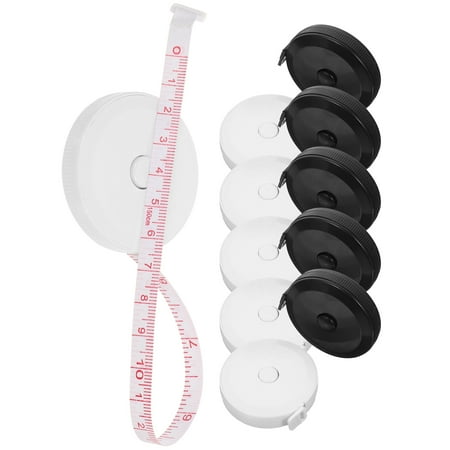 

Xing 10Pcs Body Tape Measure Portable Retractable Measuring Tape Mini Tape Measure Small Measuring Tape