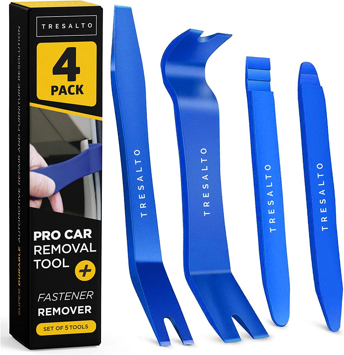 Tresalto Auto Trim Removal Tool Kit, Set of 4 Pcs Auto Trim Removal