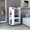 White, variant on Pine - filled engineered wood bar cart | Ideal for any home bar enthusiast | Ensures easy access to stored items