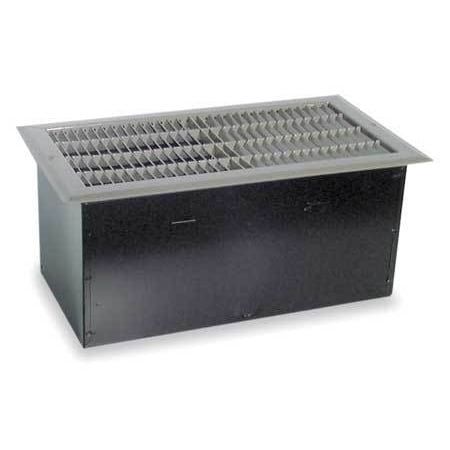 DAYTON 2YU87 Drop-In Electric Floor Heater, Recessed, 562/1125 750/1500 W, Black