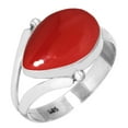 thumbnail image 1 of 925 Silver Ring For Women - Girls Red Stone Stone Silver Ring Size 11.5 October Birthstone Simple Silver Ring Size 11.5 Gift For Women On New Year 925 Silver Jewelry With Gemstone, 1 of 5