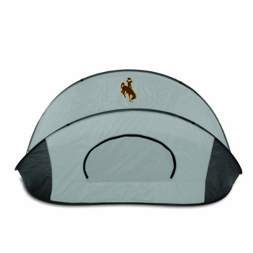 Picnic Time Manta - Black/Gray (University of Wyoming Cowboys) Digital Print