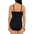 thumbnail image 2 of Embrace Your Curves™ By Miracle Brands® Women's and Women's Plus Celeste One Piece Faux Wrap Pebbles Warm Swimsuit, 2 of 3