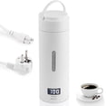 thumbnail image 1 of 500ML Portable Electric Kettle, Electric Water Cup, Heated Travel Mug, with Temperature Control, Stainless Steel Kettle, 220V, Multiple Temperature Settings, 1 of 5