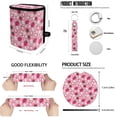 thumbnail image 6 of Yuyamidu Pink Strawberry Car Interior Sets Car Front Back Seat Covers Steering Wheel Cover Seatbelt Shoulder Pad Trash Bin Flowers Rearview Mirror Protective Cover Coasters Keychain 13 Pcs, 6 of 7