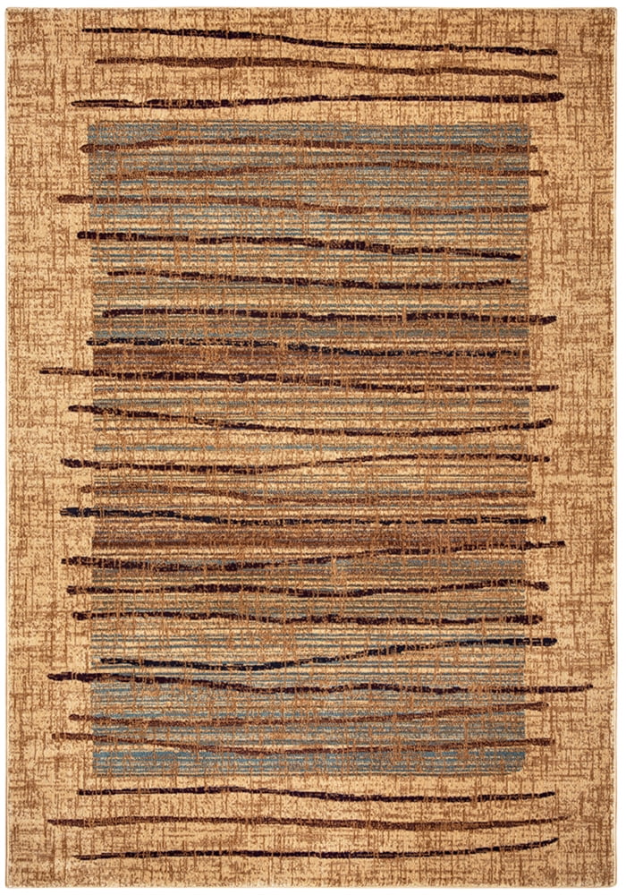 Rizzy Rugs Bellevue Area Rug BV3193 Beige Bordered Lines
