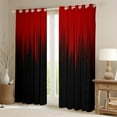 thumbnail image 2 of Black Curtains & Drapes Red Black Out Curtains Women Bedroom, Glowing Ombre Window Curtains Abstract Decoration, 2 of 5