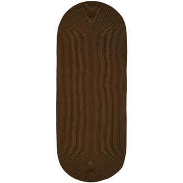 Rhody Rug S025R024X096 Solid 2x8 Rug Lt. Brown
