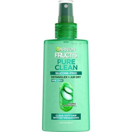 Garnier Fructis Pure Clean Detangler and Air Dry with Aloe, All Hair Types 5 fl oz