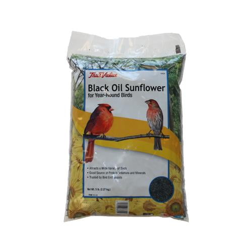 True Value B115905 Black Oil Sunflower Bird Seed, 5Lbs.