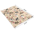 thumbnail image 4 of Pugs and Pioneer Flower Blanket,Comfortable Soft Lamb Wool Throw Blanket,All Season,Warm Lightweight Blankets for Sofa Bed Couch Living Room Chair,40"x50", 4 of 4