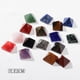 thumbnail image 2 of Xiao Hua 2 piezas de pirámide de piedra de cristal natural azul, torre Feng Shui, adorno de siete estrellas para escritorio, adorno decorativo de piedra de cristal de 2 cm., 2 of 5
