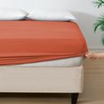 thumbnail image 4 of IR Imperial Rooms Fitted Sheet Deep Pocket Extra Soft Brushed Microfiber 1800 Series Rust King, 4 of 10