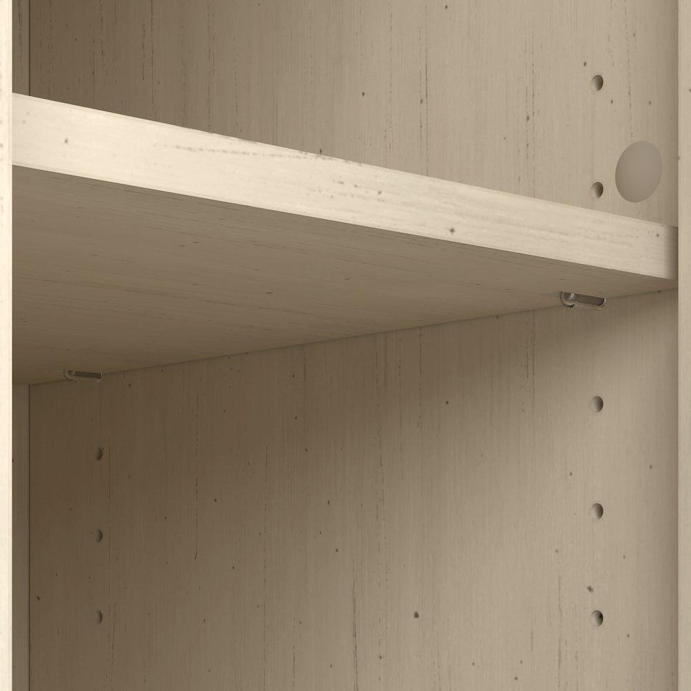 Bush Furniture Salinas Bathroom Storage Cabinet with Doors in Antique White