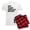 With Red Plaid Pant, variant on CafePress - Eat Sleep Wrestle Repeat Pajamas - Men's Light Loose Fit Cotton Pajama Set