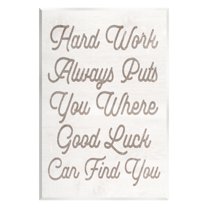Stupell Hard Work Motivational Phrase Inspirational Painting Wall Plaque Unframed Art Print Wall Art