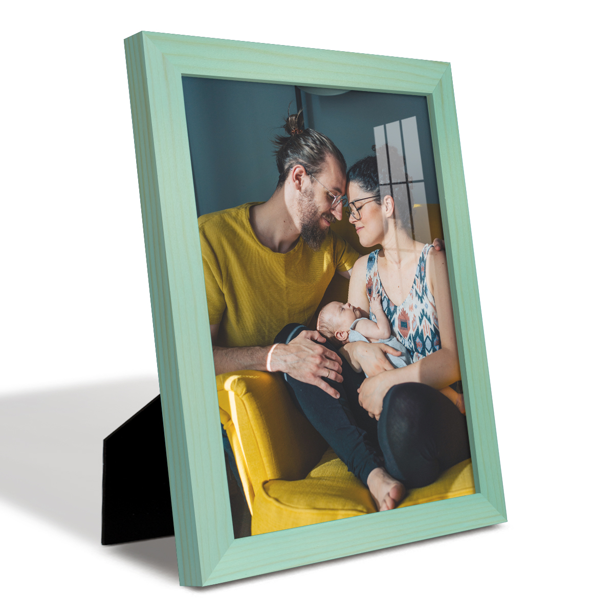 8x10 Wood Grain Picture Frame - Palegreen