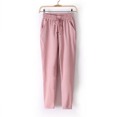 pants elastic waist trousers casual canada