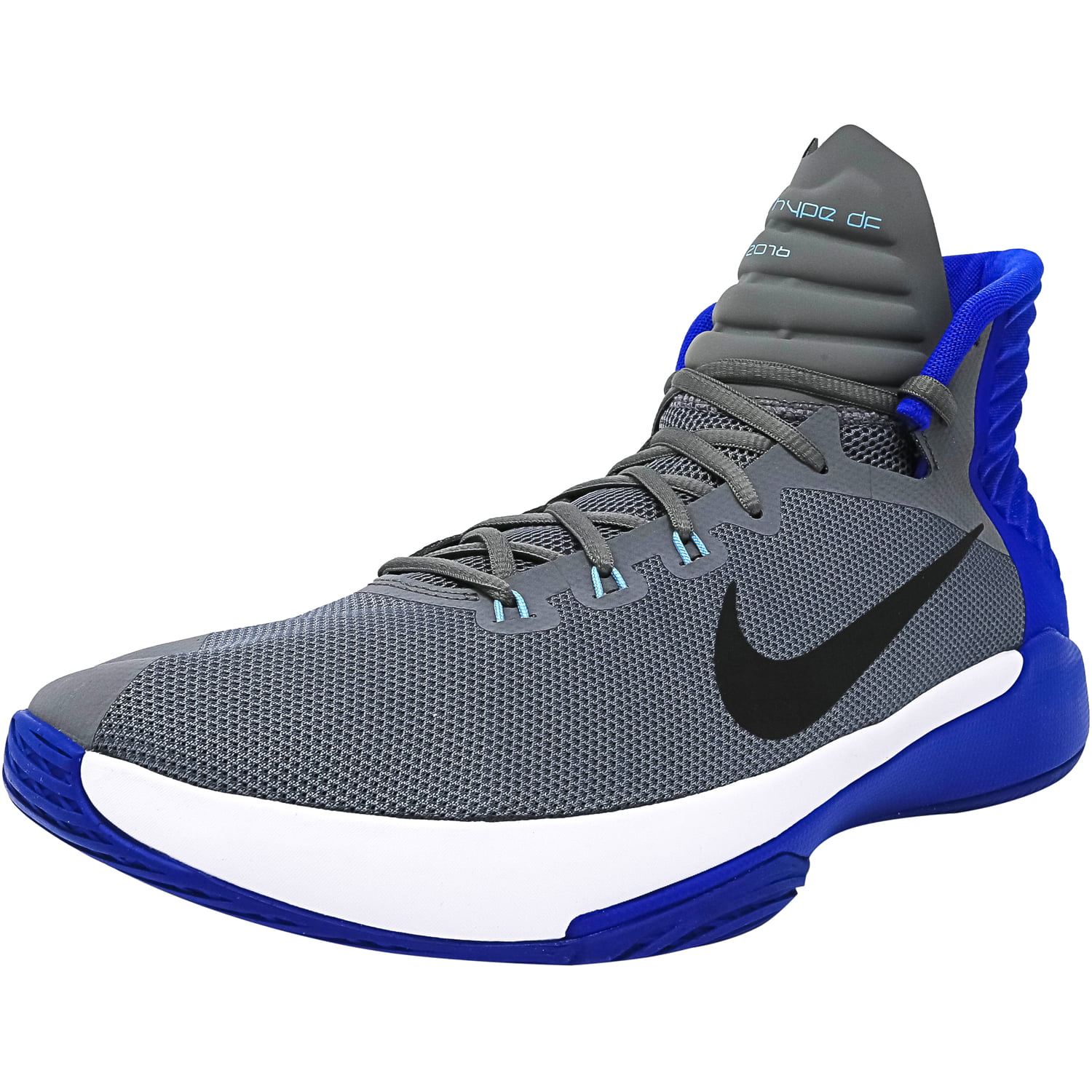 Nike Men's Prime Hype Df 2016 Cool Grey / Anthracite Mid-Top Basketball ...