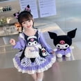 thumbnail image 3 of Vestidos Kawaii Sanrio Anime Kuromi para niños, vestidos de princesa de dibujos animados Lolita, fiesta de vacaciones, Cosplay, regalo para niñas, otoño, 3 of 4