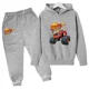 thumbnail image 3 of Conjunto de sudaderas con capucha para niños y niñas, sudaderas con capucha de dibujos animados y pantalones largos, traje de 2 piezas, conjuntos para niños, ropa de Blaze y los Monster Machines, 3 of 5