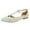 Green, variant on Women Comfortable Cross Strap Closed Toe D'Orsay Ballet Flats T-Straps Ankle Buckle Mary Jane Soft Casual Walking Party Shoes Size 9 Haze Blue