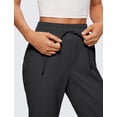 thumbnail image 4 of Pantalones deportivos CRZ YOGA de cintura alta para mujer, color gris, 4 of 6