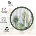 thumbnail image 6 of Green Cactus Shower Curtain Sets,Tropical Plants Flowers Bathroom Curtains,Modern Minimalist Art Bath Curtain,Waterproof Fabric with 12 Hooks 72x72 Inches, 6 of 6
