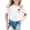 White, variant on shoper Toddler Shirts Girls 2t Round Neck Short Sleeve Fashion Casual Tee Shirt Baby Girl Summer Clothes