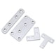 thumbnail image 3 of Código de ángulo de pieza recta de acero inoxidable, conector de muebles plano y recto de múltiples especificaciones, código de ángulo de una palabra, 3 of 4