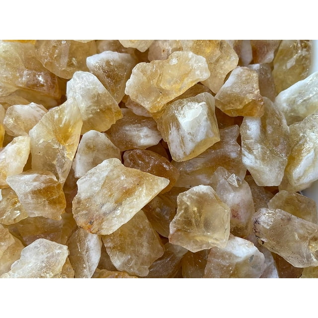 GAF TREASURES Wholesale Raw Citrine Crystals, Natural Citrine Stone, Natural Rough Citrine Crystals, Citrine Rough, Citrine Healing Crystals (Citrine, 0.25 Pound)