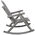 thumbnail image 6 of Light Gray Wooden Rocking Chair - Ergonomic Patio Rocker for Yard, Porch & Garden - Durable Fir Wood Outdoor Seating with Smooth Finish - Supports 330lbs, 6 of 14