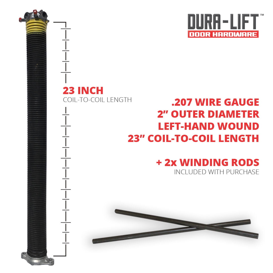 Simple Garage Door Torsion Spring Yellow for Large Space