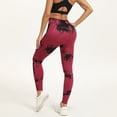 thumbnail image 5 of Yindaity Yoga Leggings Womens Scrub Pants - Soft Stretch Yoga Style, Slim Fit Jogger Scrubs Pants for Women(Wine,2XL), 5 of 9