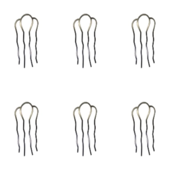 TUWAFE French Hair Pins for Women, Elegant U-Shape Bobby Pins, Dual Prong Hair Accessories for Updos and Styling, Black 14cm