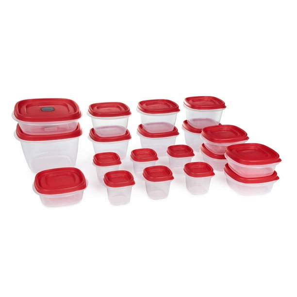 Rubbermaid Easy Find Vented Lids Food Storage Containers, Set Of 19 (38 