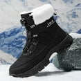 thumbnail image 4 of Black Men'S High-Top Winter Boots With Warm Lining Comfortable For Snow And Cold Weather Trendy Youth Design Durable And Insulated, 4 of 4