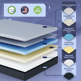 thumbnail image 5 of Celestial Sleep Gel Memory Foam Mattress in a Box, Made in The USA, CertiPUR-US, Oeko-Tex, and Fiberglass-Free Certified Bed, 10 inch Medium - Twin, 5 of 7