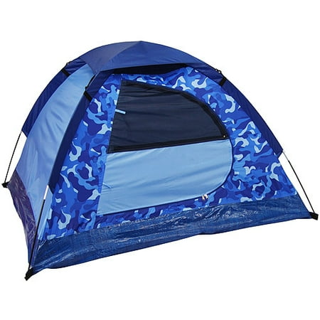 5' x 4' Kids Dome Tent, Blue Camouflage