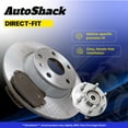 thumbnail image 5 of AutoShack Front & Rear Brake Rotors Ceramic Brake Pads Wheel Bearing Hub Assembly | Replacement for 2017-2019 Nissan Sentra 1.6L FWD | 16-PC Kit, 5 of 6