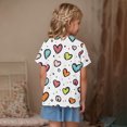 thumbnail image 3 of T-Shirt à Manches Courtes pour Enfants, Col Rond avec Imprimé Graphique Coloré, Mélange Doux Polyester-Spandex, Port Quatre Saisons, Lavage à la Main Seulement, pour Garçons et Filles de 3 à 14 Ans, 3 of 7