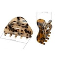thumbnail image 4 of JIRIS 2PCS 2.75 inches Hair Claw Banana Clips tortoise Barrettes Celluloid French Design Barrettes celluloid Leopard print Small Fashion Accessories for Women Girls…, 4 of 7