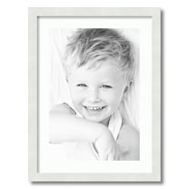 ArtToFrames 17x23" Matted Picture Frame with 13x19" Single Mat Photo Opening Framed in 1.25" Satin White Frame and 2" Super White Mat (FWM-3966-17x23)