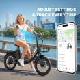 thumbnail image 5 of SAMEBIKE Electric Bike for Adults 20x3.0 Fat Tire Folding Ebike 749W Motor 48V 13Ah Removable Battery 7 Speed Suspension Fork Up to 20 mph Up to 55 miles Range, 5 of 10