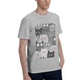thumbnail image 2 of Bingfone Cats Group Men'S Loose Fit Short-Sleeve Pocket T-Shirt, 2 of 7